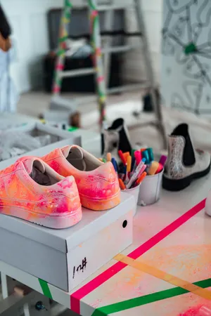 Colorful_ Sneaker_ Customization_ Workshop Wallpaper