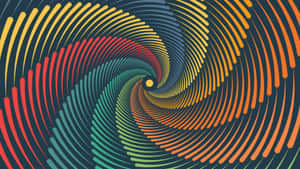 Colorful Spiral Illusion Graphic Wallpaper