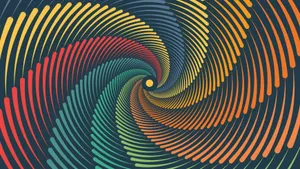 Colorful Spiral Illusion Graphic Wallpaper