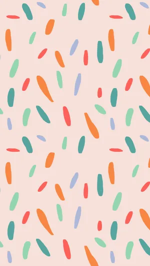 Colorful Sprinkles Pattern Background Wallpaper