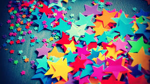 Colorful Stars Pile Laptop Wallpaper