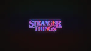 Colorful Stranger Things Logo Wallpaper