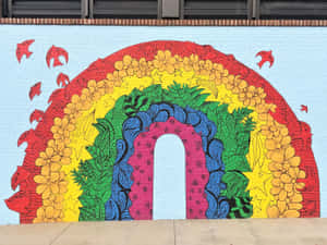 Colorful Street Art - Rainbow Graffiti Wallpaper