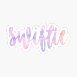 Colorful Swiftie Text Graphic Wallpaper