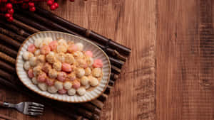 Colorful Tangyuan Dessert Wallpaper