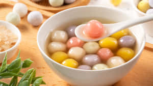 Colorful Tangyuan Dessert Wallpaper
