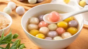 Colorful Tangyuan Dessert Wallpaper