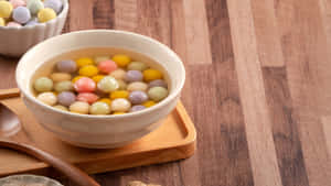 Colorful Tangyuan Dessert Wallpaper