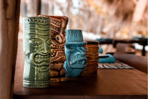 Colorful Tiki Mugs Collection.jpg Wallpaper