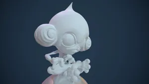 Colorless Meditite Facing Right Wallpaper