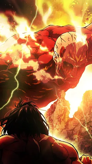 Colossal Titan Attacking Wallpaper