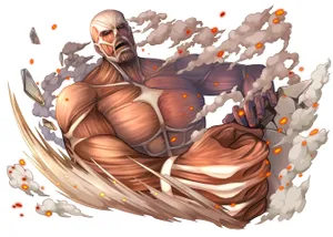Colossal Titan Rage Art Wallpaper