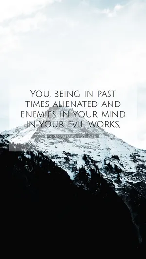 Colossians121 Bible Verse Mountain Backdrop Wallpaper