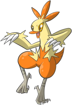 Combusken Cartoonish Artstyle Wallpaper