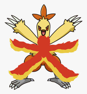 Combusken Fire Attack Wallpaper