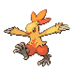 Combusken Game Pixel Art Wallpaper