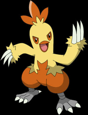 Combusken Prepares For Battle Wallpaper