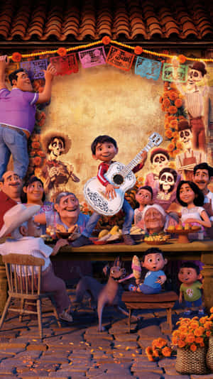 Come And Join Us On An Adventure With Miguel And His Family In The Joyous Celebration Of The Day Of The Dead. Wallpaper