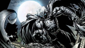 Comic Illustrated Moon Knight Wallpaper