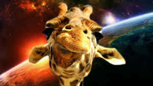 Comical Extraterrestrial Adventure In Outer Space Wallpaper