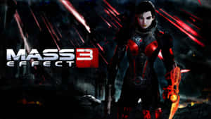 Commander Femshep In Action: The Power Of A Leader Wallpaper