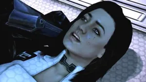 Commander Miranda Lawson Posing On A Mission. Wallpaper