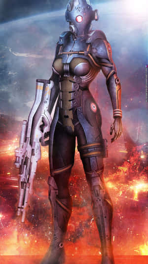 Commander Shepard And Cerberus Forces In Mass Effect Wallpaper