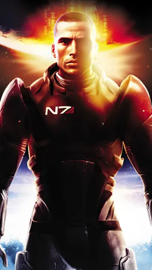 Commander Shepard And Crew In Mass Effect Legendary Edition Wallpaper