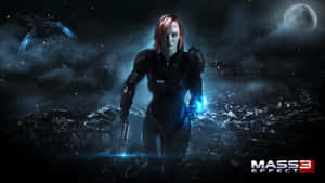 Commander Shepard (femshep) In Mass Effect Universe Wallpaper