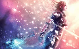 Commander Shepard - Saving The Galaxy One Decision At A Time Wallpaper