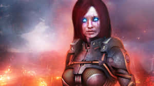 Commanding Shepard In A Cerberus Encounter Wallpaper