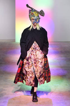 Comme Des Garçons Floral Dress With Coat Wallpaper