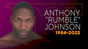 Commemorative Poster Of Former Ufc Champion Anthony Johnson. Wallpaper