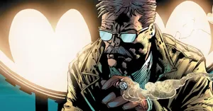 Commissioner Gordon In A Tense Moment Wallpaper