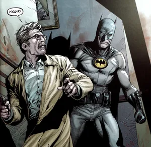 Commissioner Gordon In Action Wallpaper