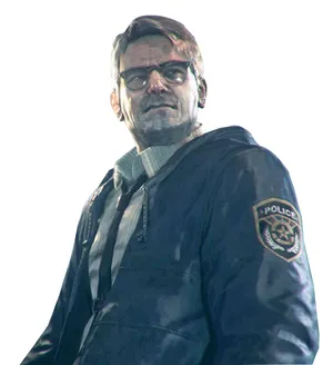 Commissioner Gordon Looking Over Gotham City And Batman-signaling In Action Wallpaper