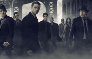 Commissioner Gordon Standing In The Spotlight Wallpaper