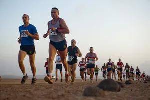 Competent Runners Beach Wallpaper