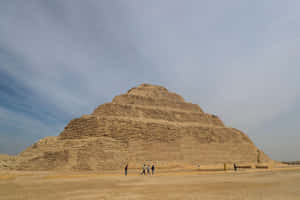 Complete View Of Saqqara Pyramid Wallpaper