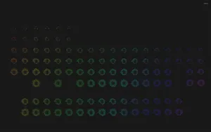 Complicated Colorful Circles Wallpaper