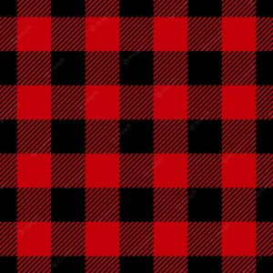 Compliment Your Style With This Bold Black And Red Plaid Wallpaper