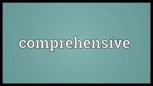 Comprehensive Word On Blue Background Wallpaper