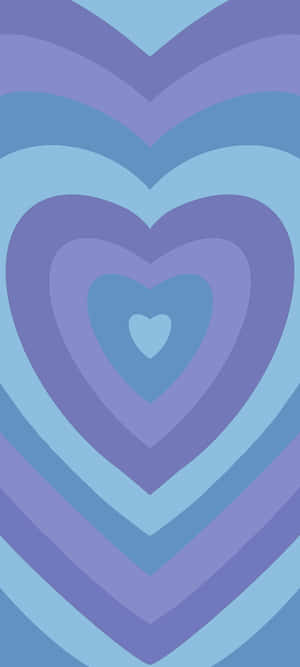 Concentric Blue Heart Pfp Wallpaper