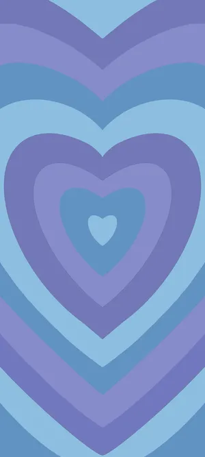 Concentric Blue Heart Pfp Wallpaper
