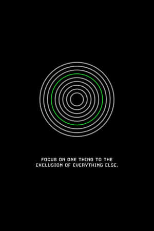 Concentric Circles Focus Quote Wallpaper