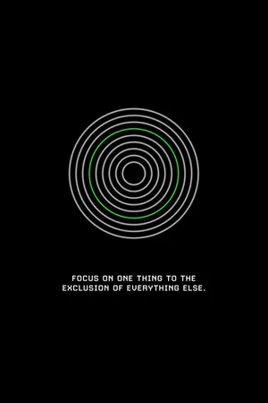 Concentric Circles Focus Quote Wallpaper