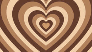 Concentric Hearts Pattern Wallpaper