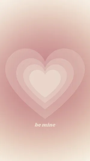 Concentric Hearts Valentine Background Wallpaper