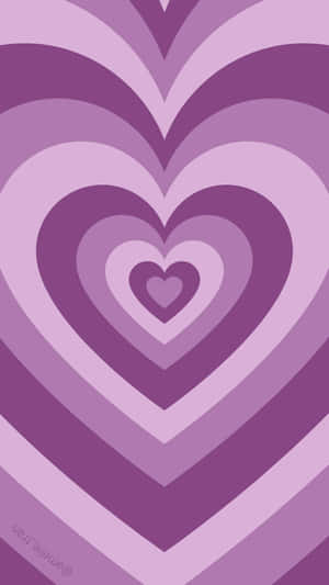 Concentric Purple Heart Pfp Wallpaper