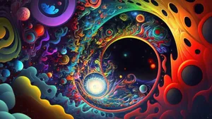 Conceptual Light Bulb Illustration Wallpaper